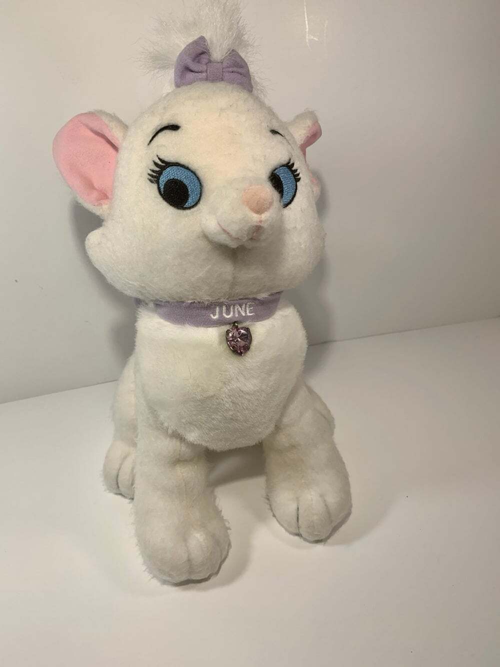 Aristocats Marie June Doll Disney Store Stuffed plush pink Birthstone